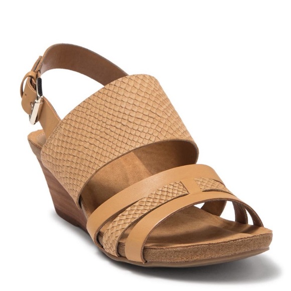 Sofft Shoes - New Sofft Velora Snakeskin Embossed Wedge Sandal